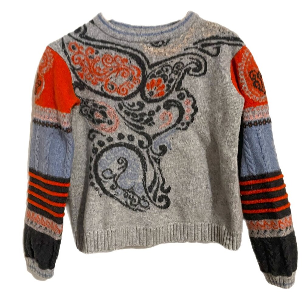 Ivko Patchwork Pullover Sweater - image 1